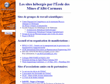 Tablet Screenshot of heberges.mines-albi.fr